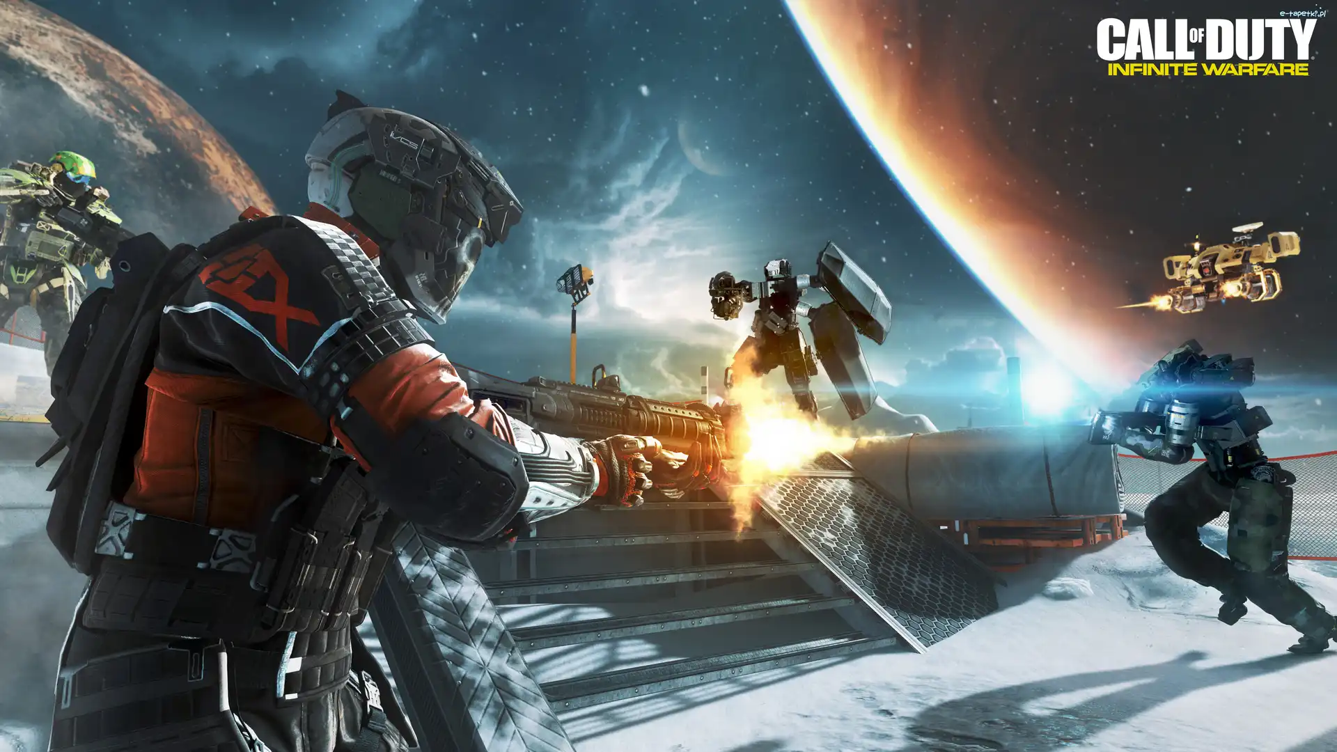 Call Of Duty: Infinite Warfare, Broń, Żołnierz, Kosmos, Drony