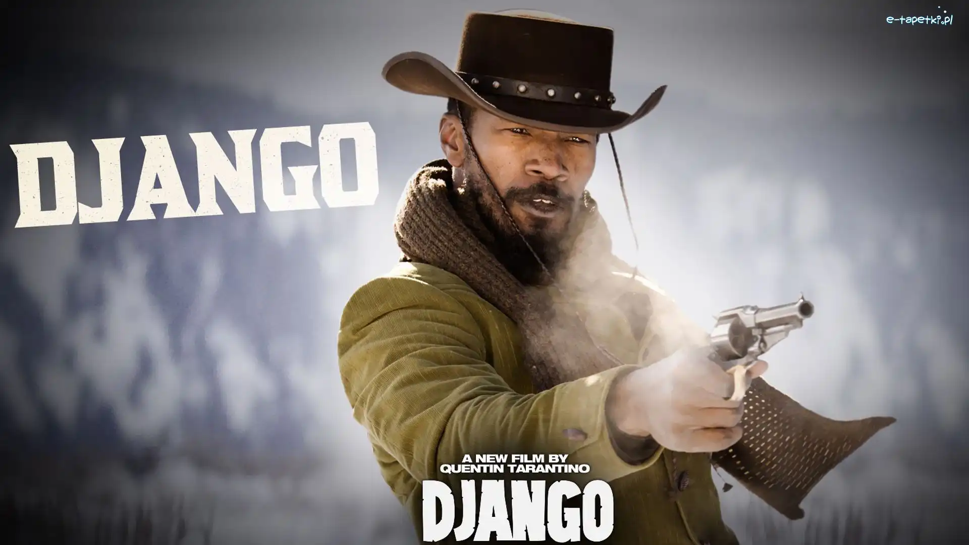 Django Unchained, Pistolet, Jamie Foxx, Kapelusz, Western