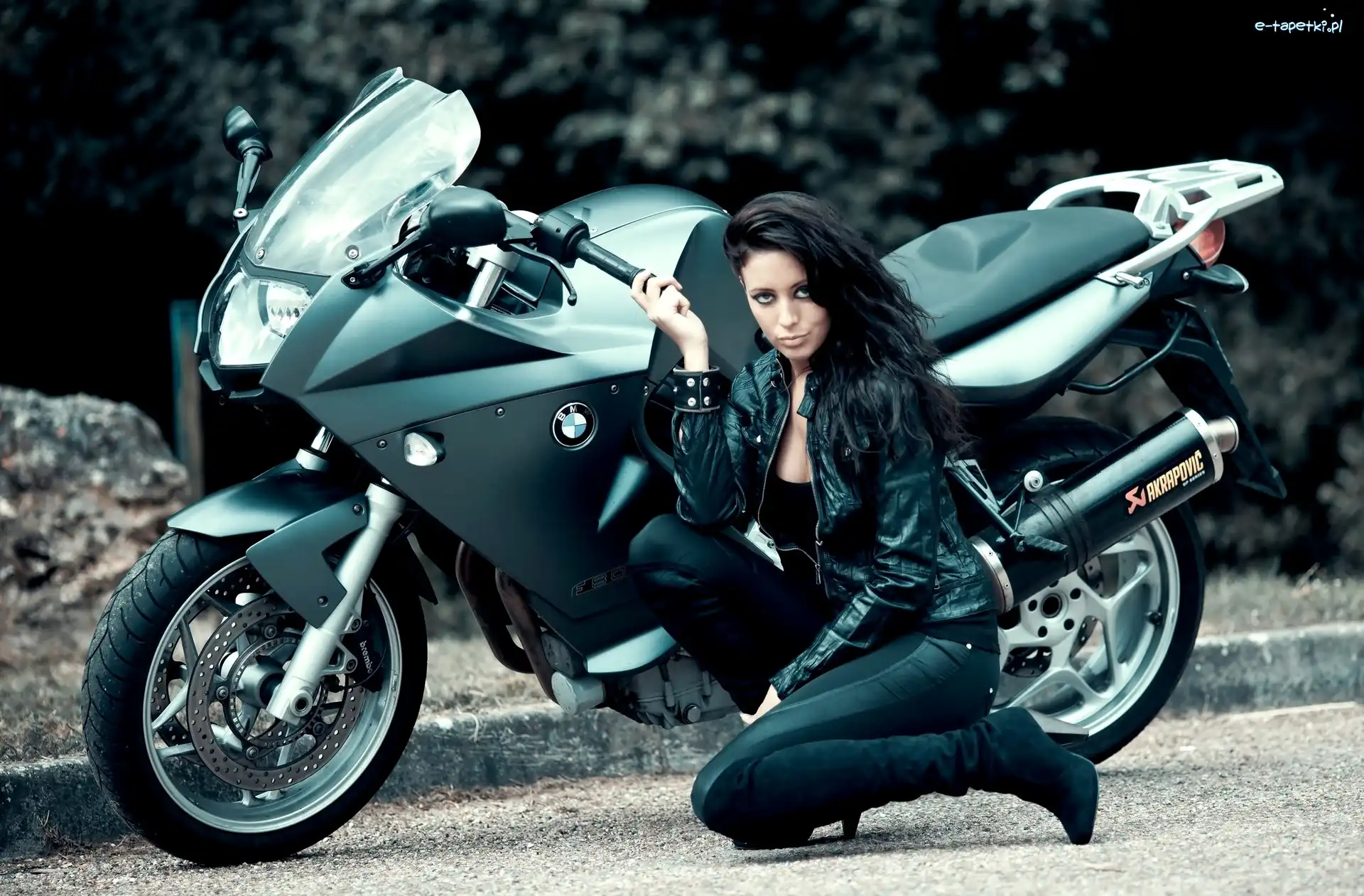 Kobieta, BMW, Motocykl
