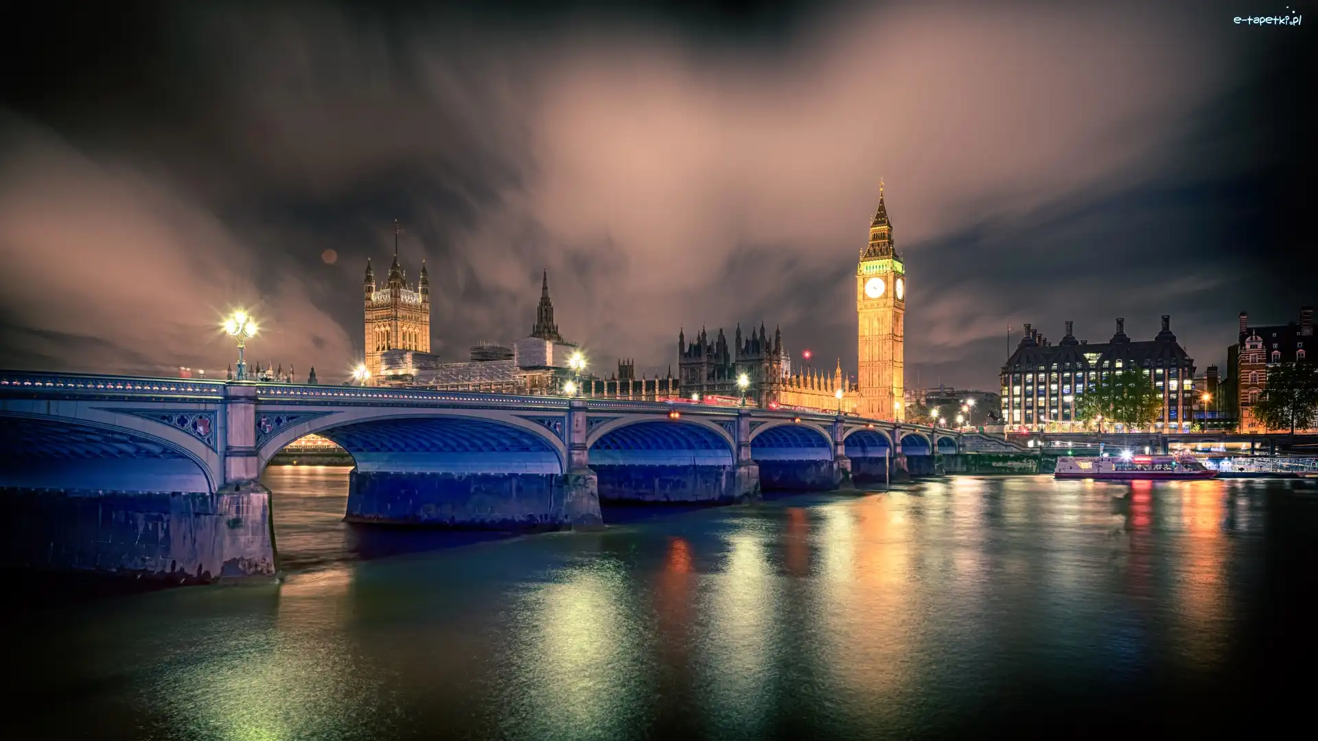 Tamiza, Londyn, Big Ben, Anglia, Europa, Wielka Brytania