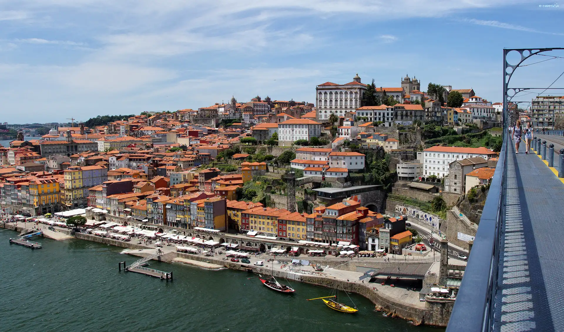 Porto, Europa, Portugalia, Rzeka, Most