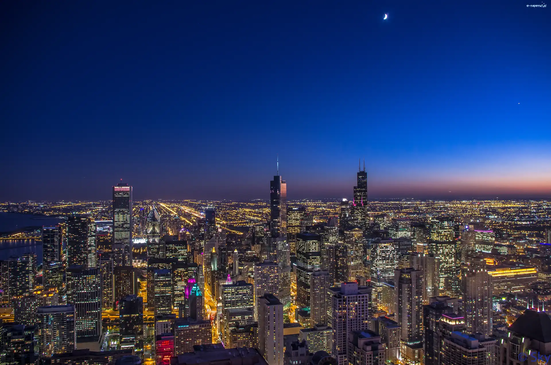 Noc, USA, Chicago