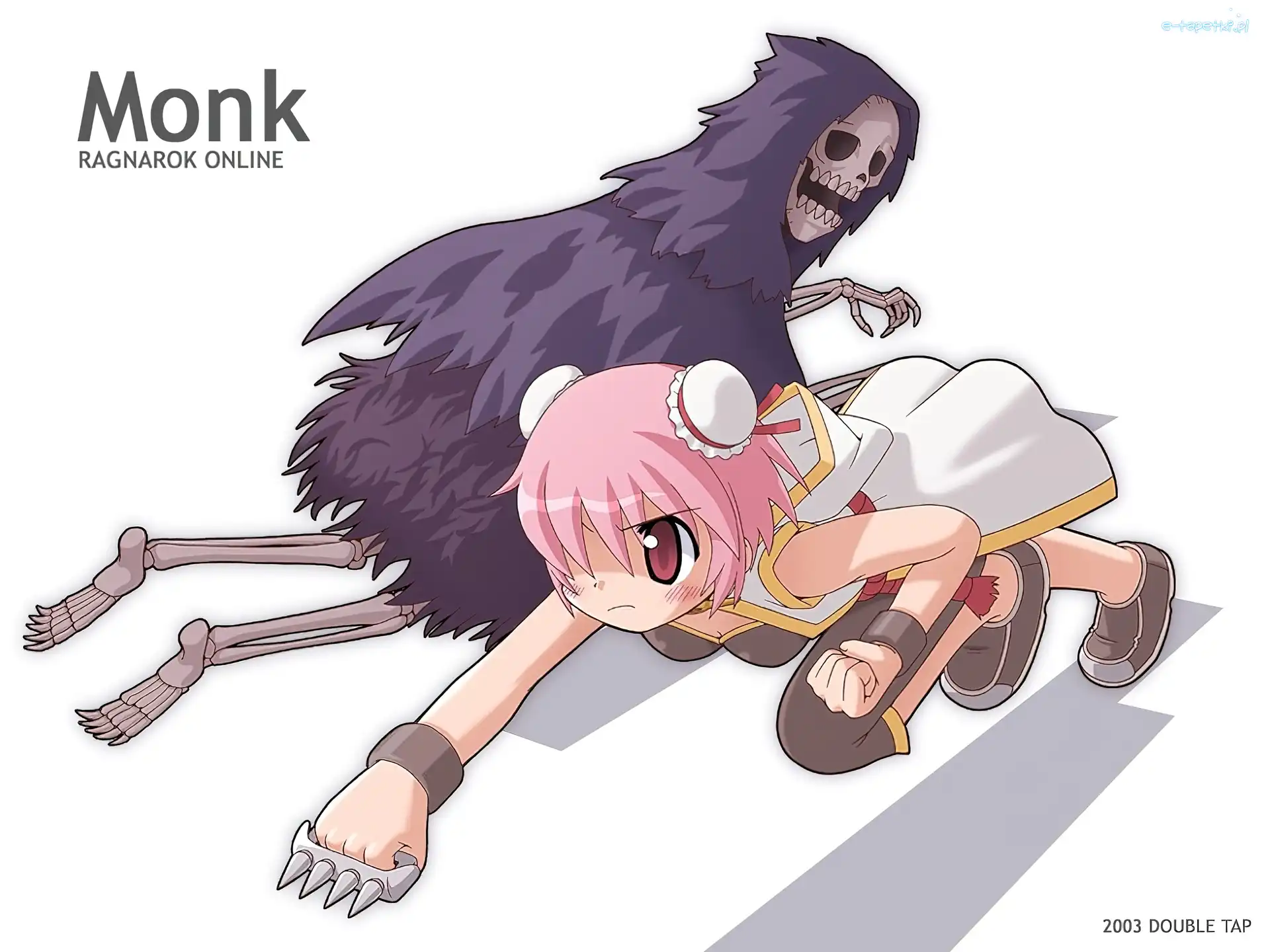 monk, dziewczyna, szkielet, Ragnarok