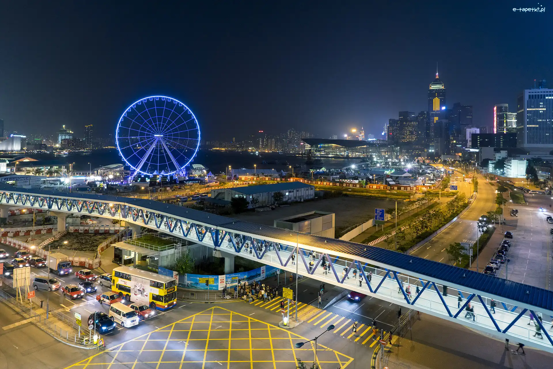 Hong Kong, Diabelski Młyn, Noc, Chiny