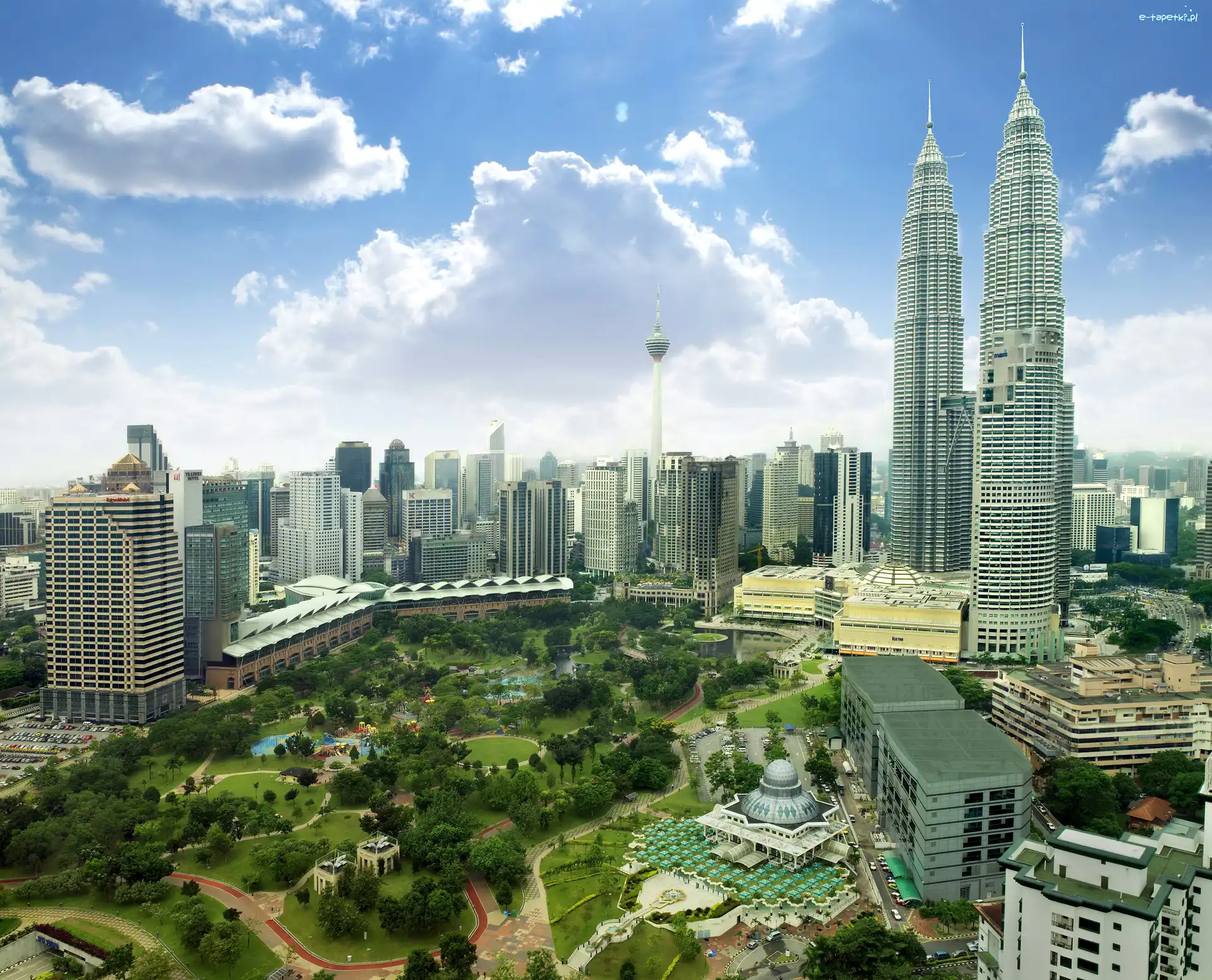 Kuala Lumpur, Azja, Malezja, Petronas Towers, Wieżowiec