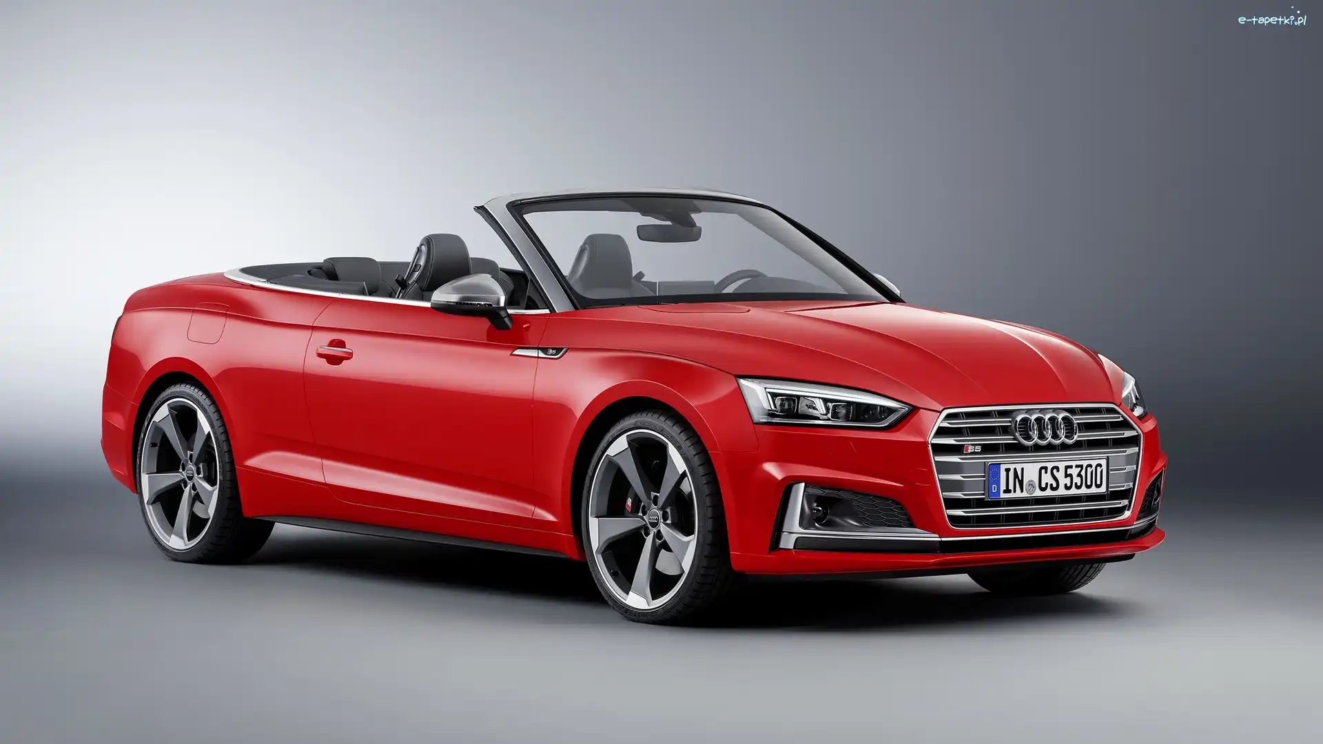 Kabriolet, Audi S5, Czerwone