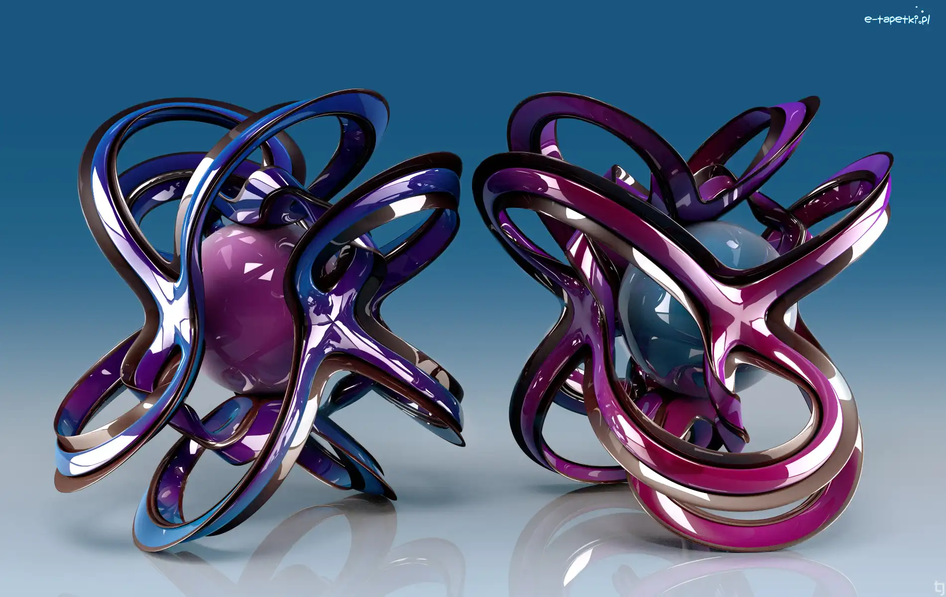 Grafika 3D, Żelowanie, Wektorowa, Fioletowa