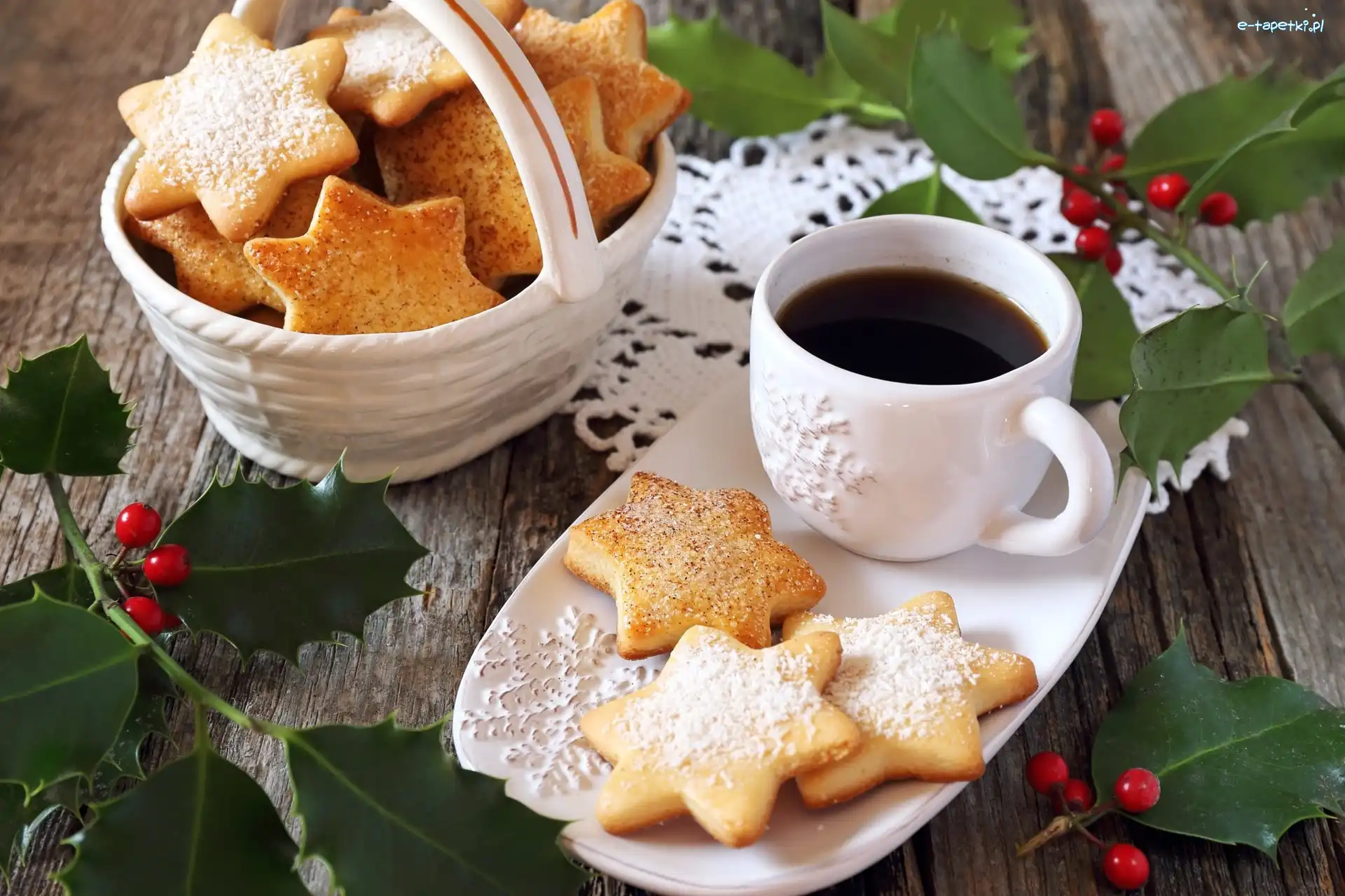 Dekoracje, Ciasteczka, Kawa