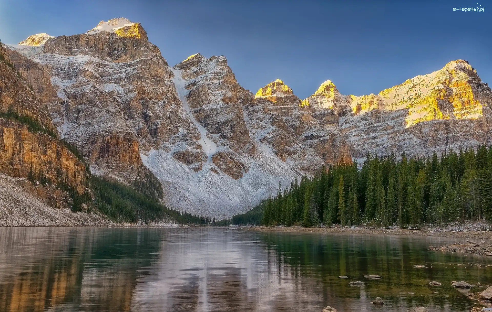 Góry, Park Narodowy Banff, Jezioro Moraine, Kanada
