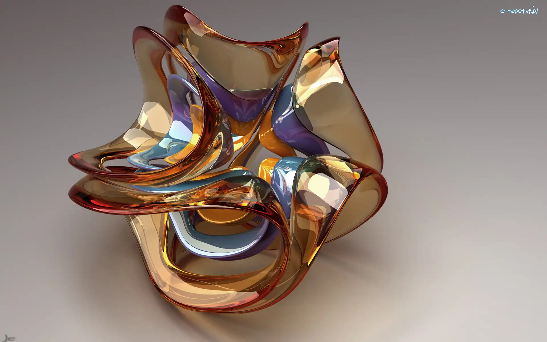 Abstrakcja, Wektorowa, Grafika 3D