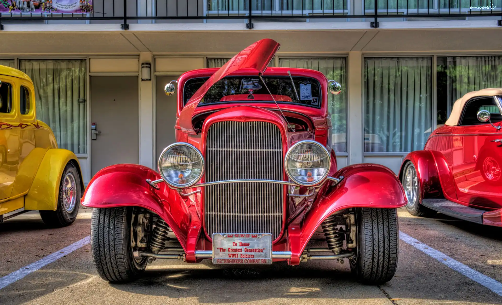 Coupe, Ford Retro, Czerwony