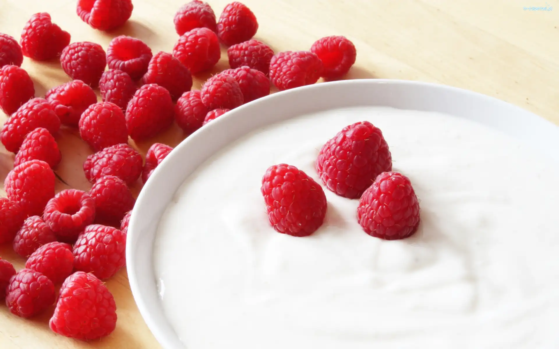 Jogurt, Maliny