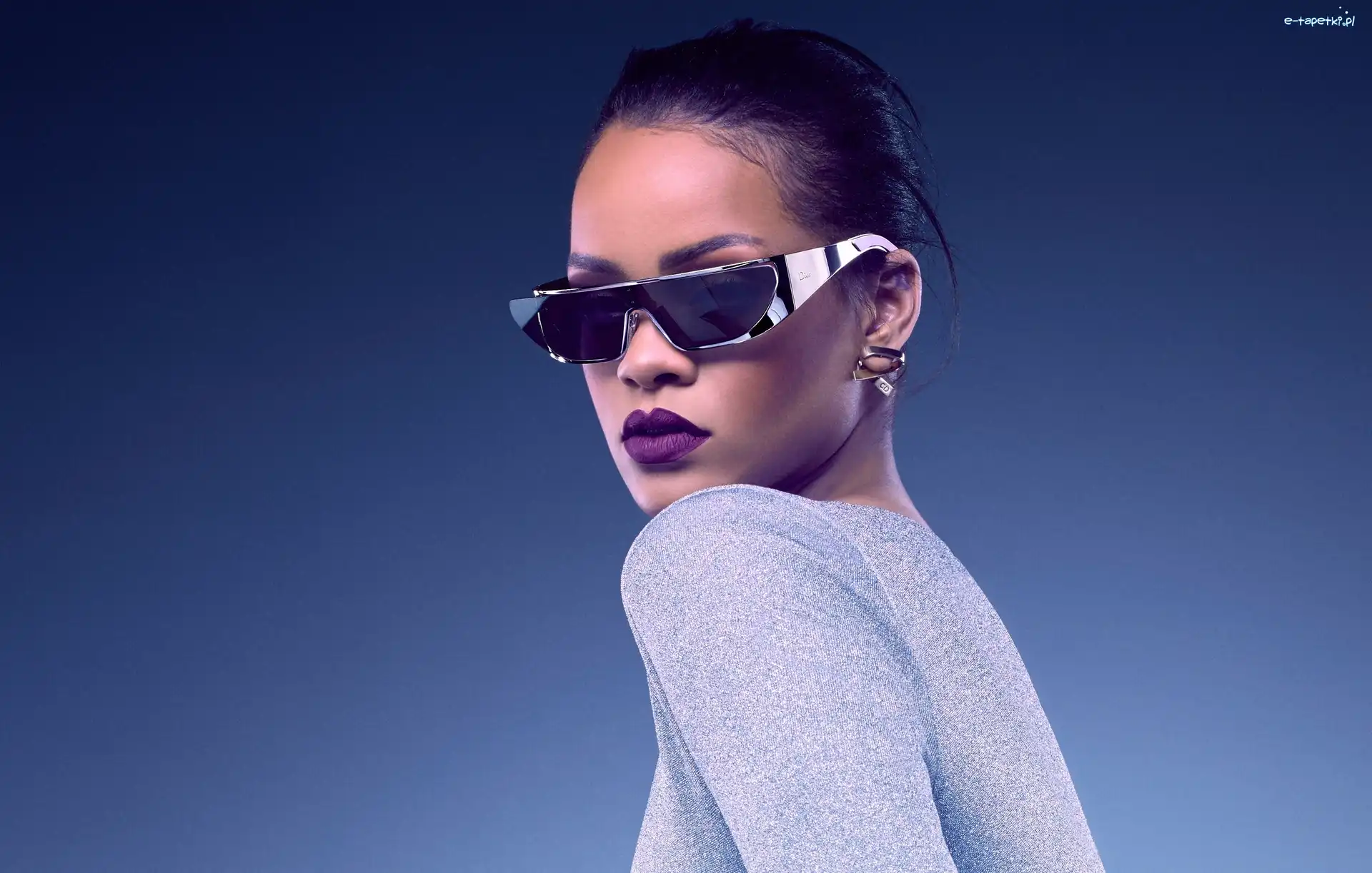 Okulary, Piosenkarka, Portret, Rihanna