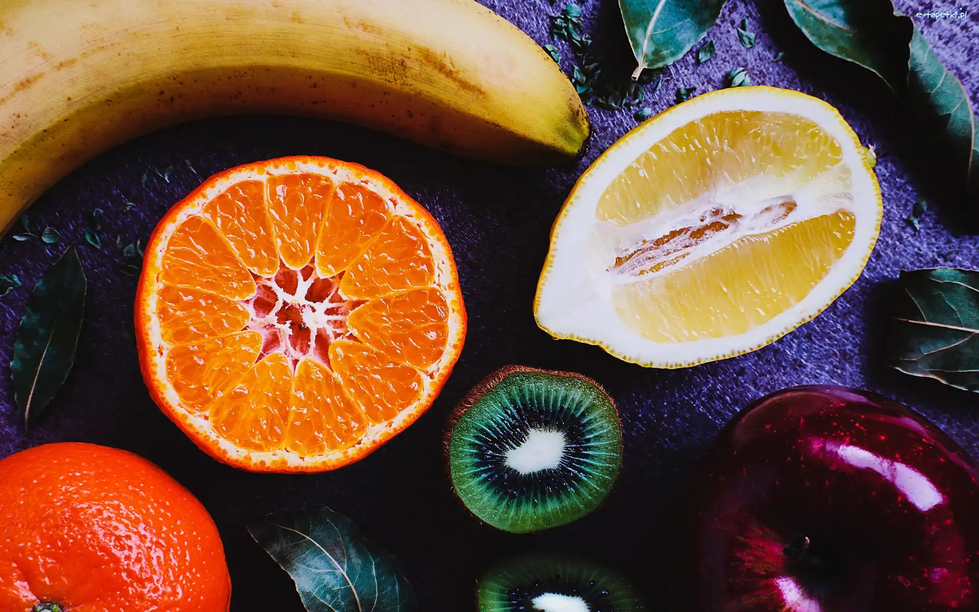 Pomarańcza, Banan, Cytryna, Owoce