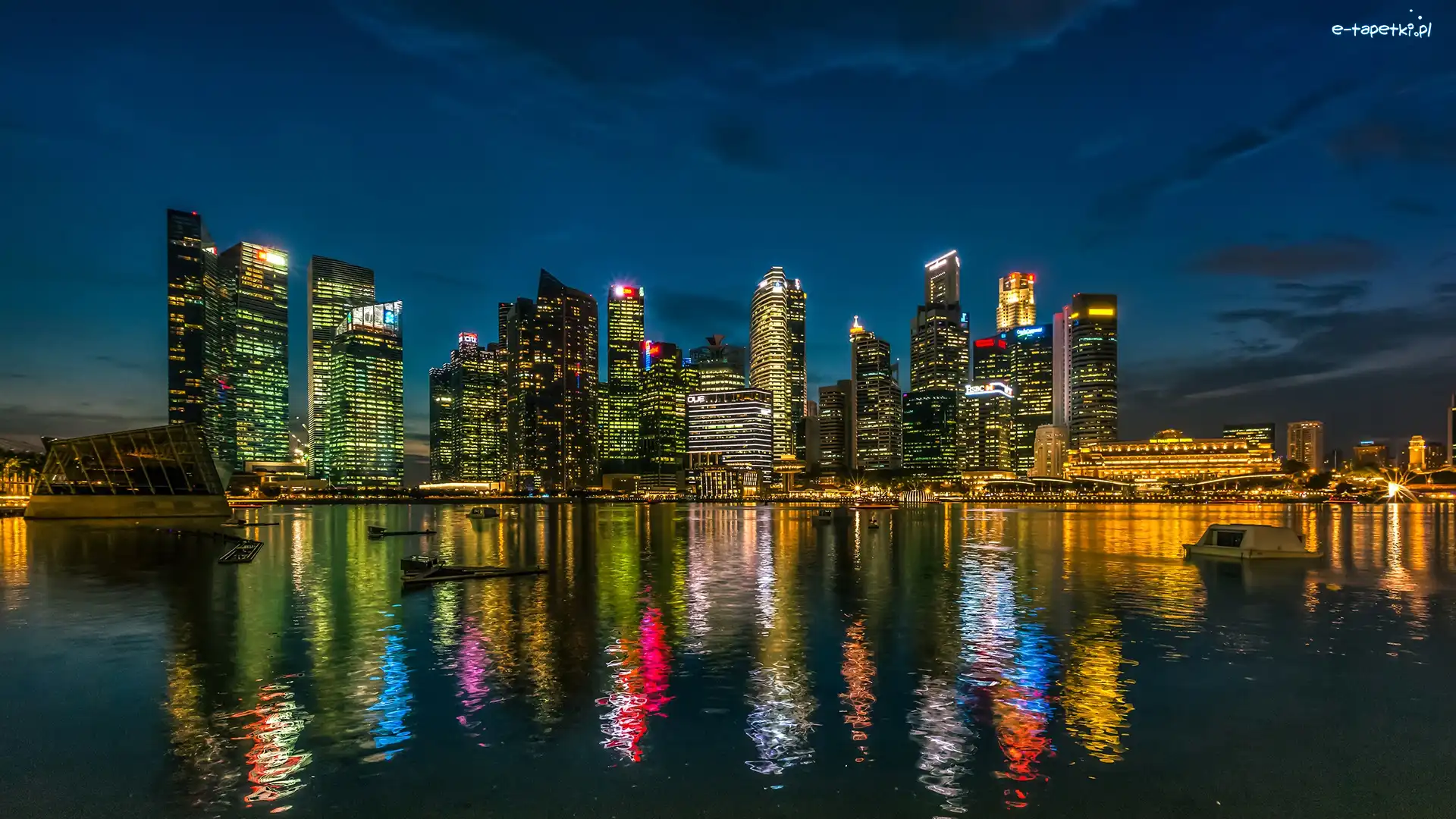 Nocą, Miasto, Singapur