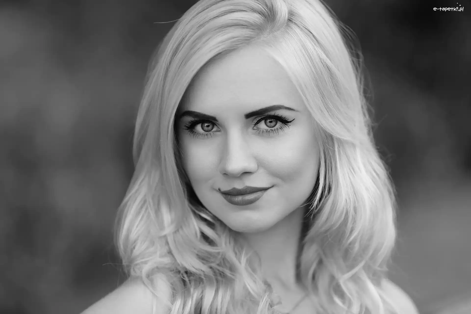 Blondynka, Spojrzenie, Oczy, Kobieta
