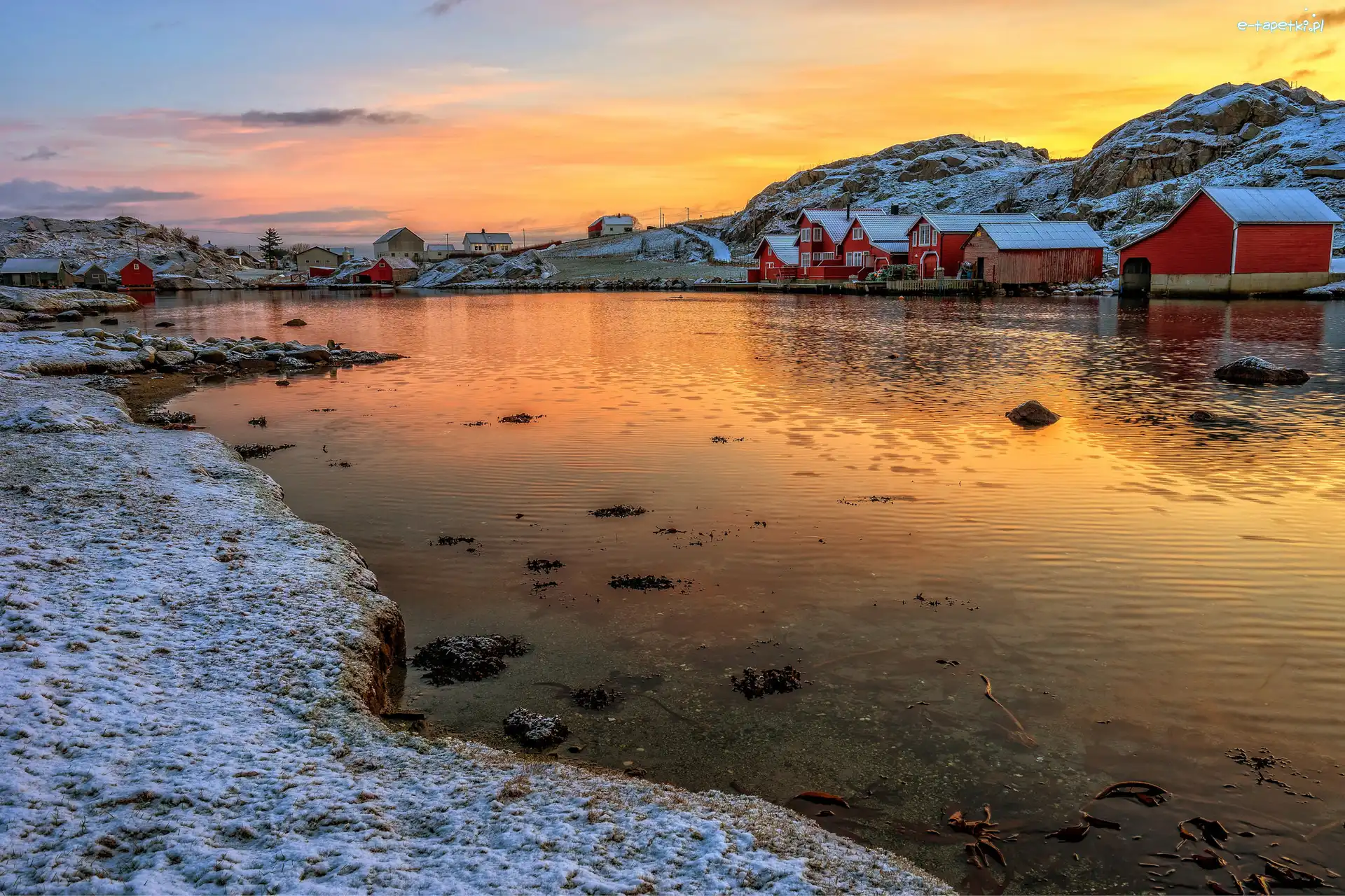 Norwegia, Egersund, Rogaland, Wzgórza, Zatoka