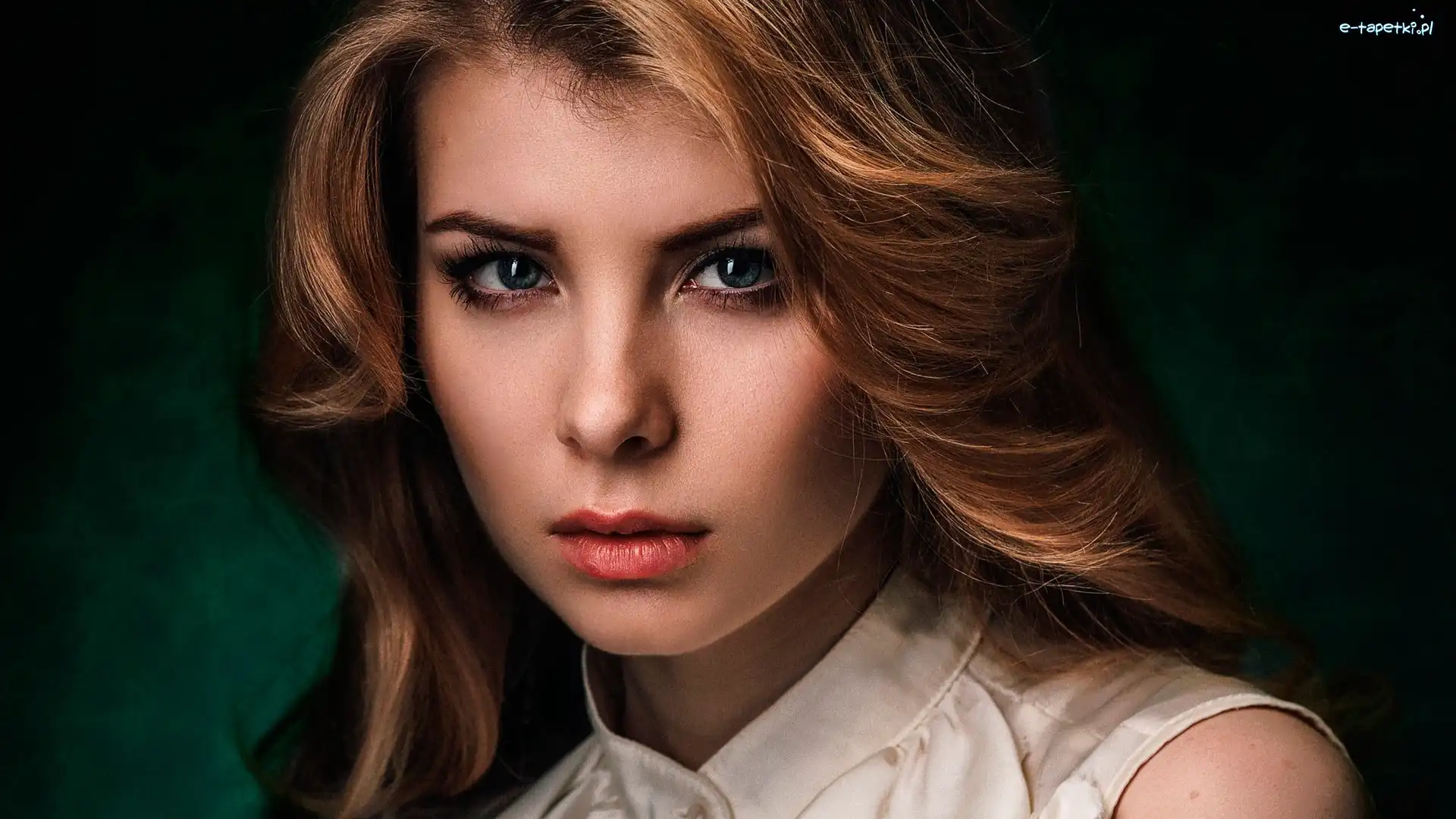 Spojrzenie, Blondynka, Kobieta