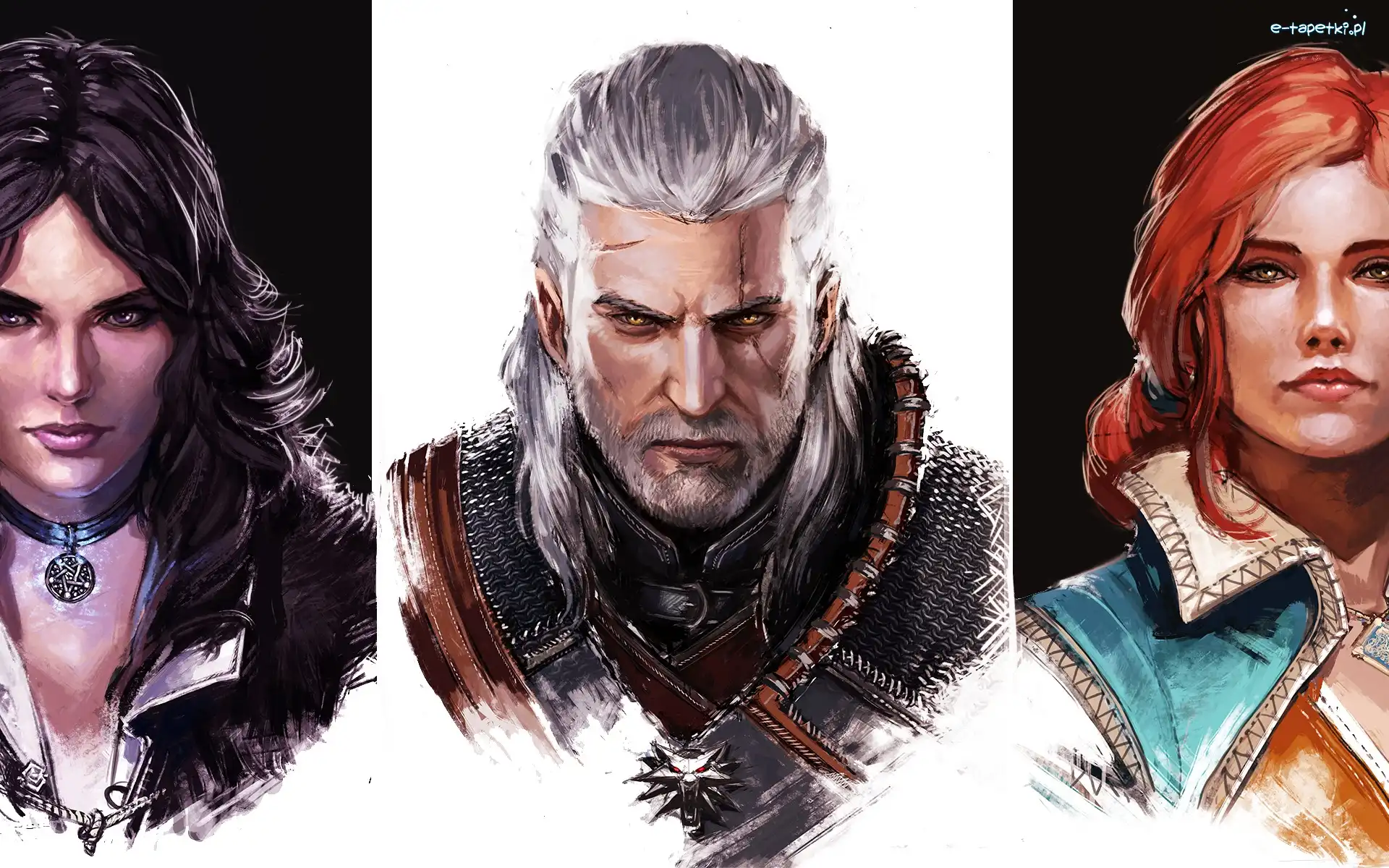 Geralt z Rivii, Triss Merigold, Yennefer z Vengerbergu, Twarze, Wiedżmin 3, Z gier