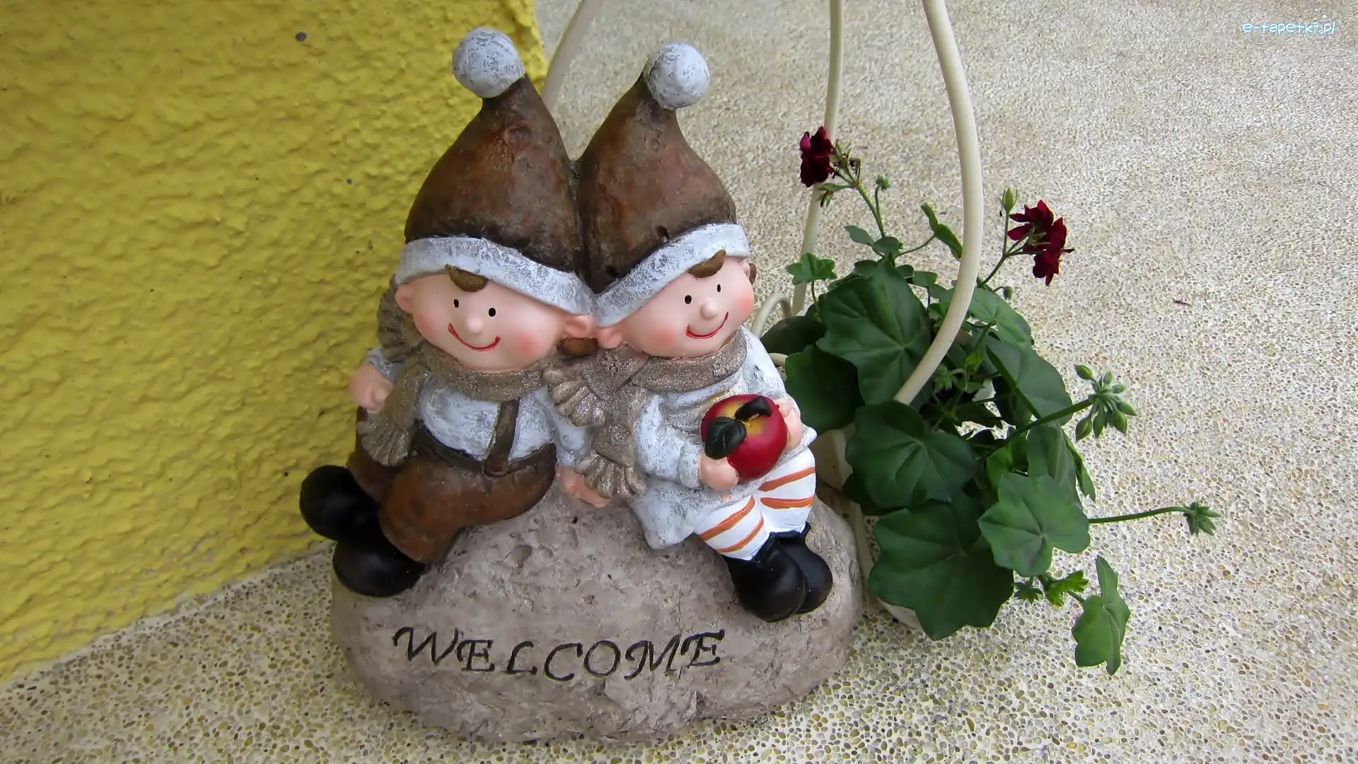 Dekoracja, Kwiaty, Figurki