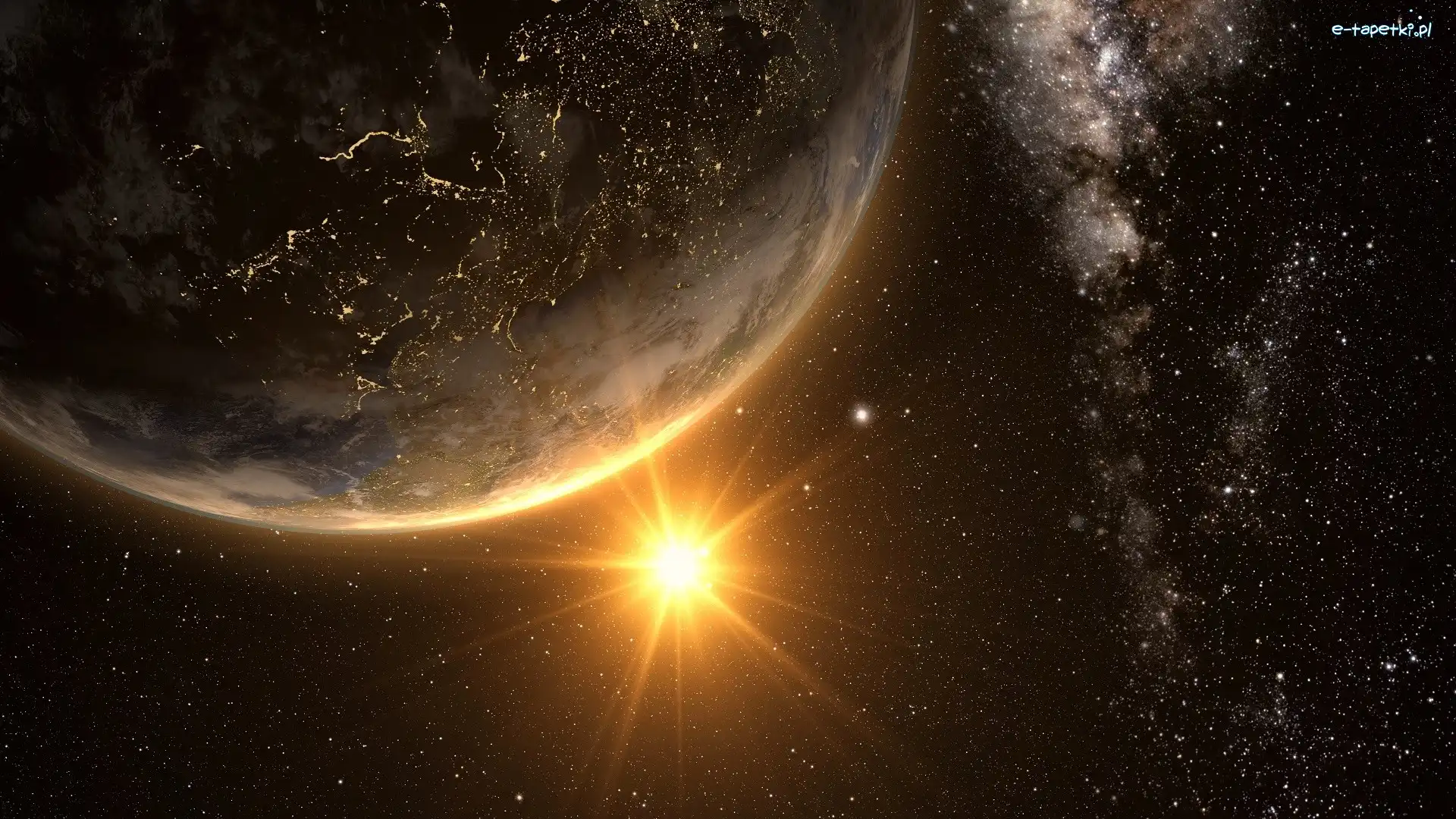 Planeta Ziemia, Słońce, Gwiazdy, Kosmos