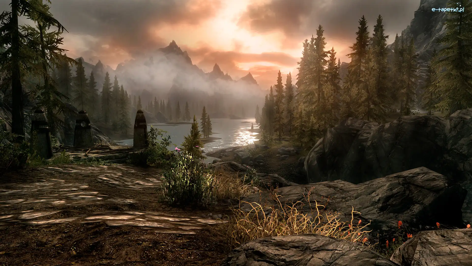 The Elder Scrolls V : Skyrim, Jezioro, Góry, Gra