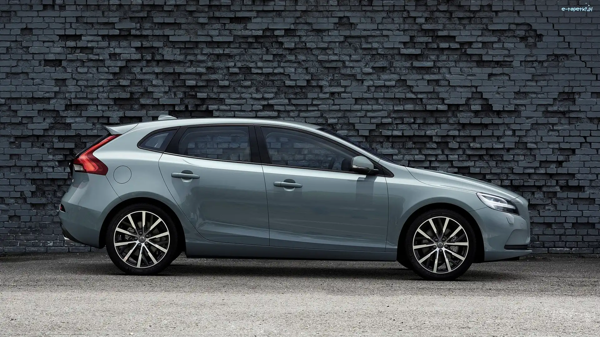 2017, Cegły, Mur, Volvo V40