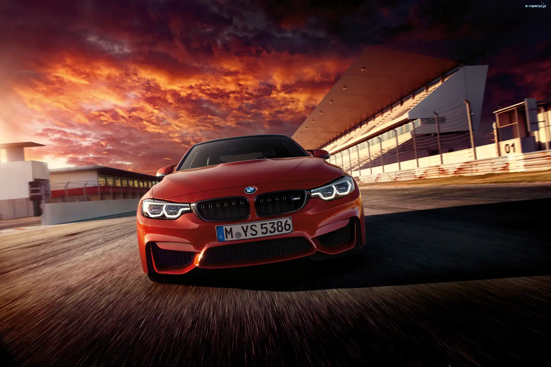 2017, BMW M4 F82, Czerwony
