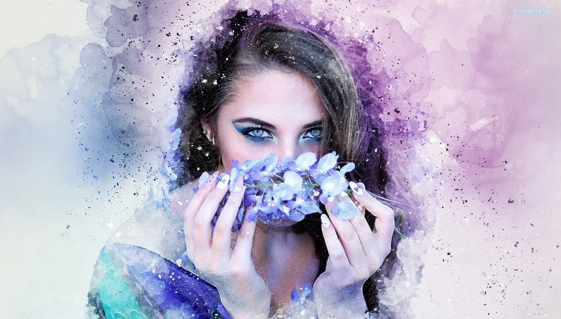 Paintography, Kwiaty, Kobieta
