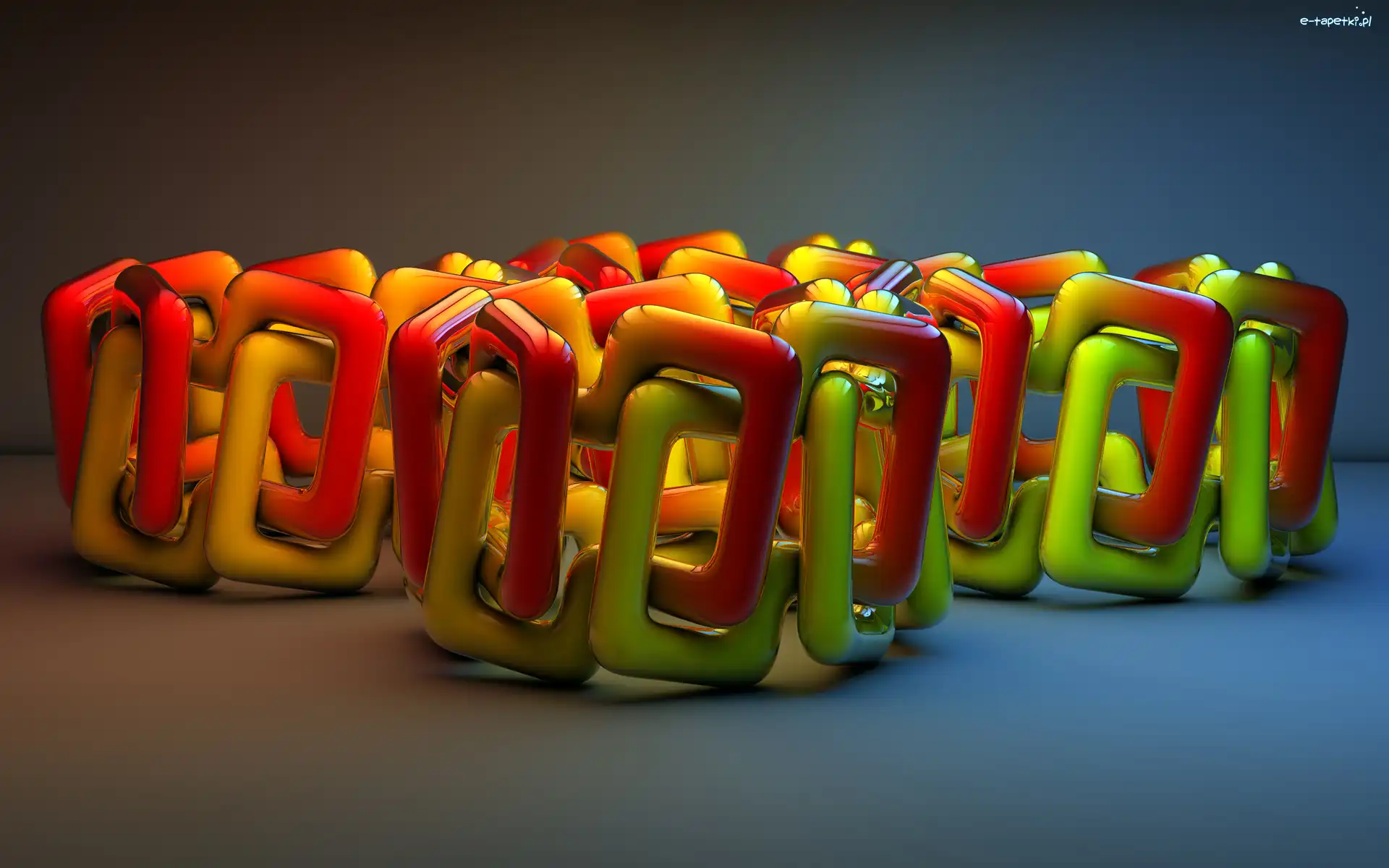 Splot, Kolorowy, Grafika 3D