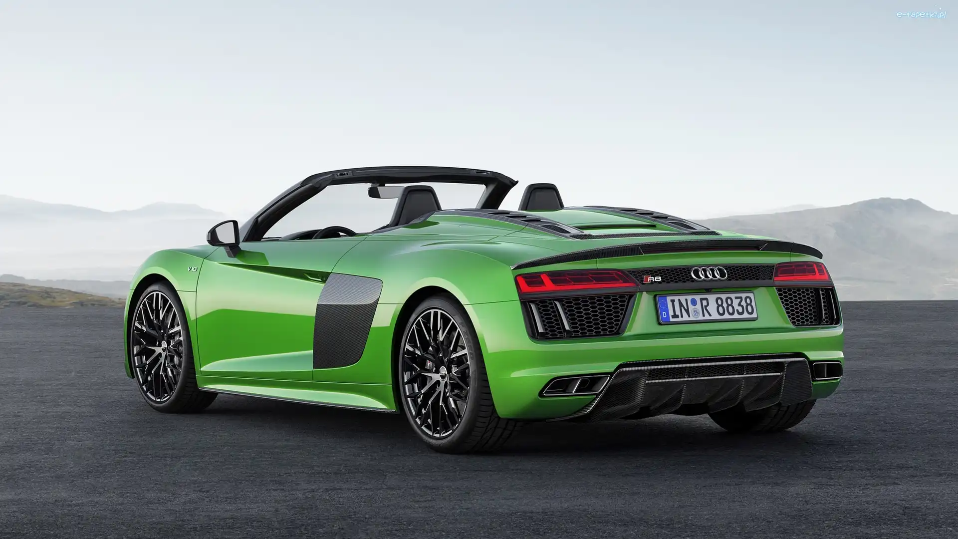 2017, Audi R8 Spyder V10 Plus, Zielone