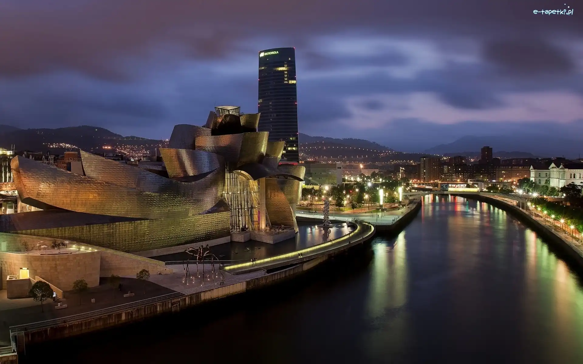 Hiszpania, Muzeum Guggenheima, Bilbao, Rzeka Nervión, Muzeum Sztuki Współczesnej