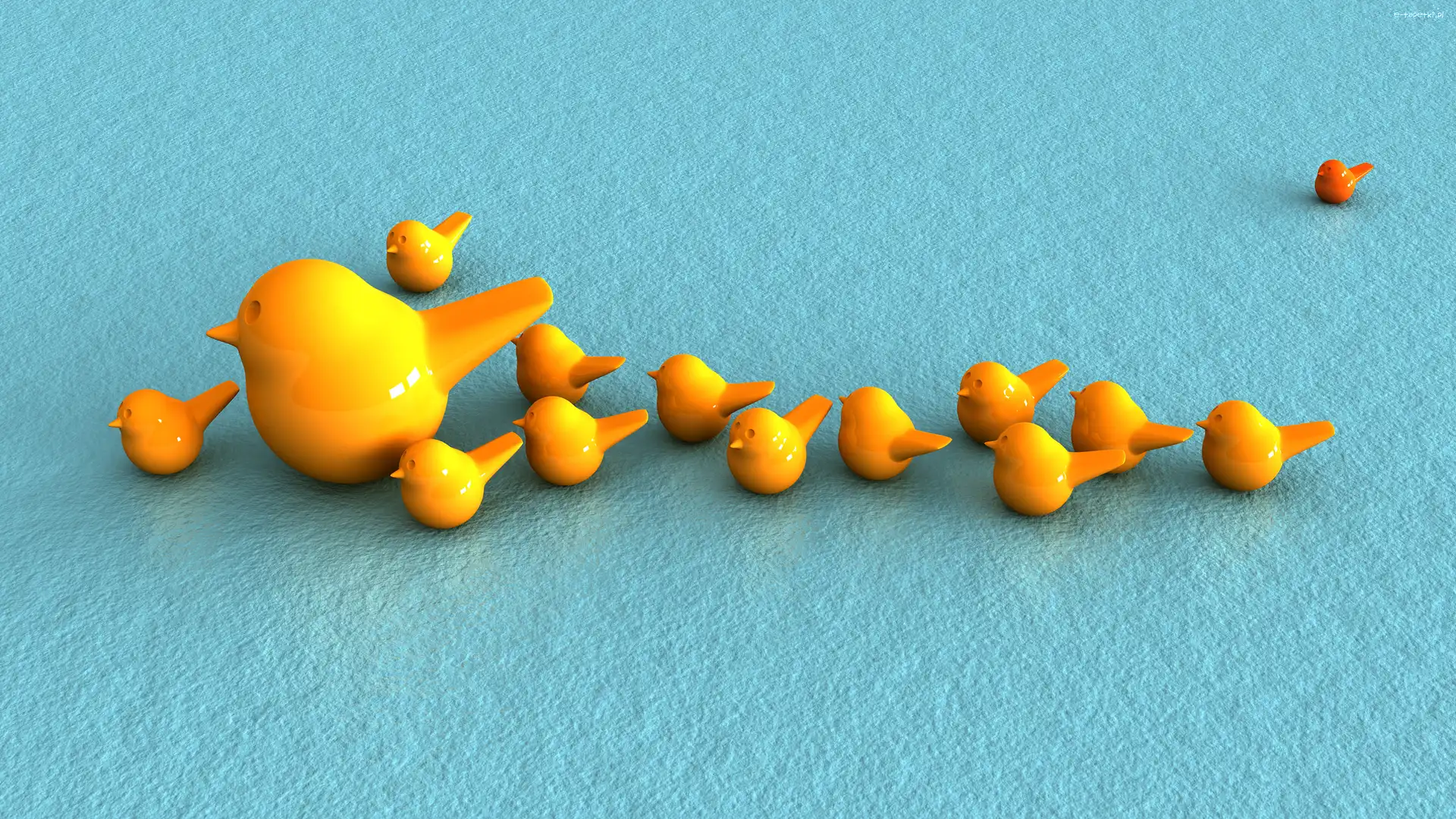 Ptaki, Grafika 3D
