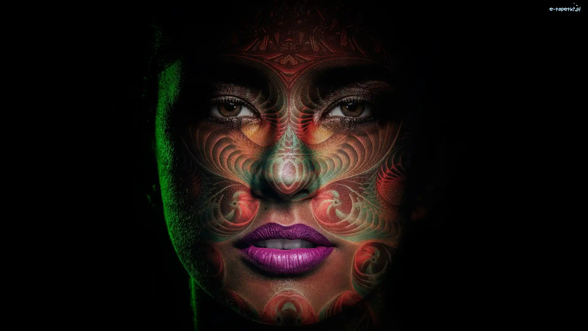 Bodypainting, Twarz