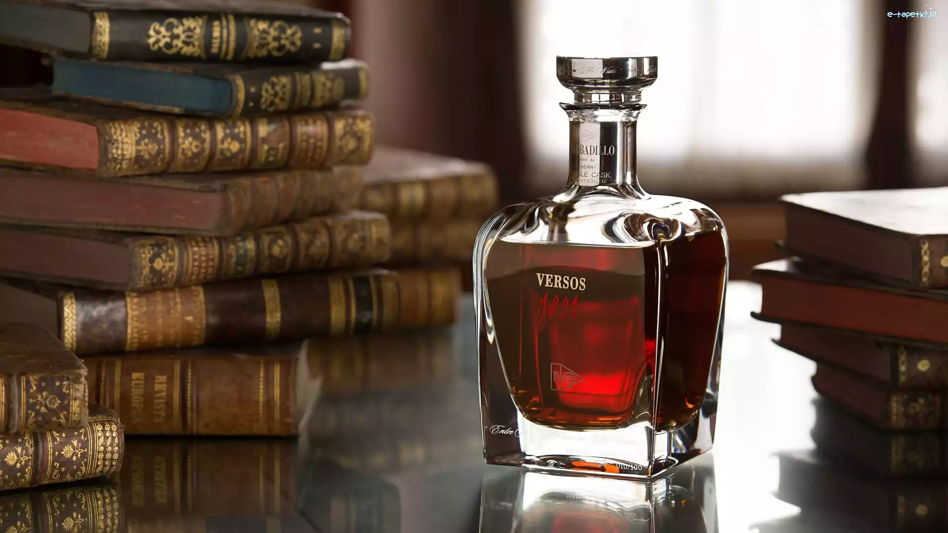 Wina, Książki, Barbadillo Versos 1891 Sherry, Butelka