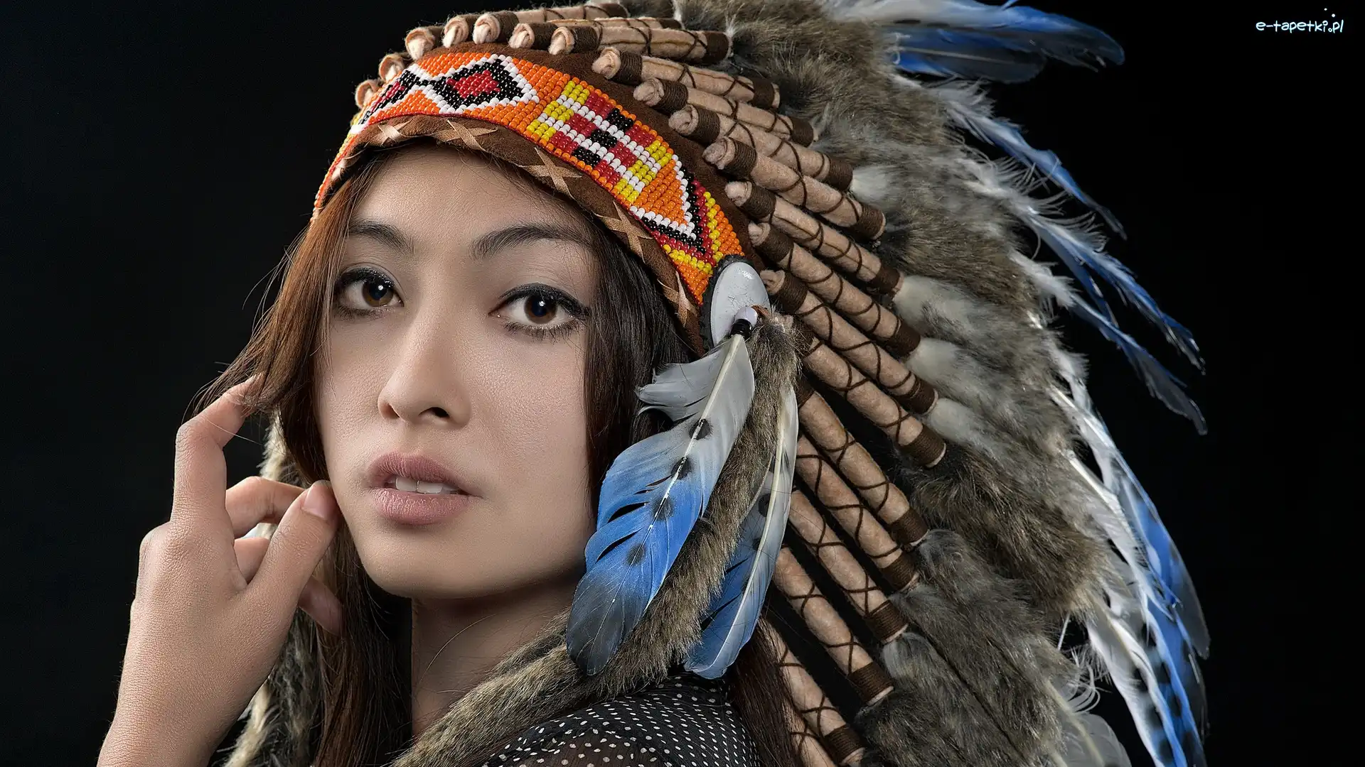 Pióropusz, Indianka, Kobieta