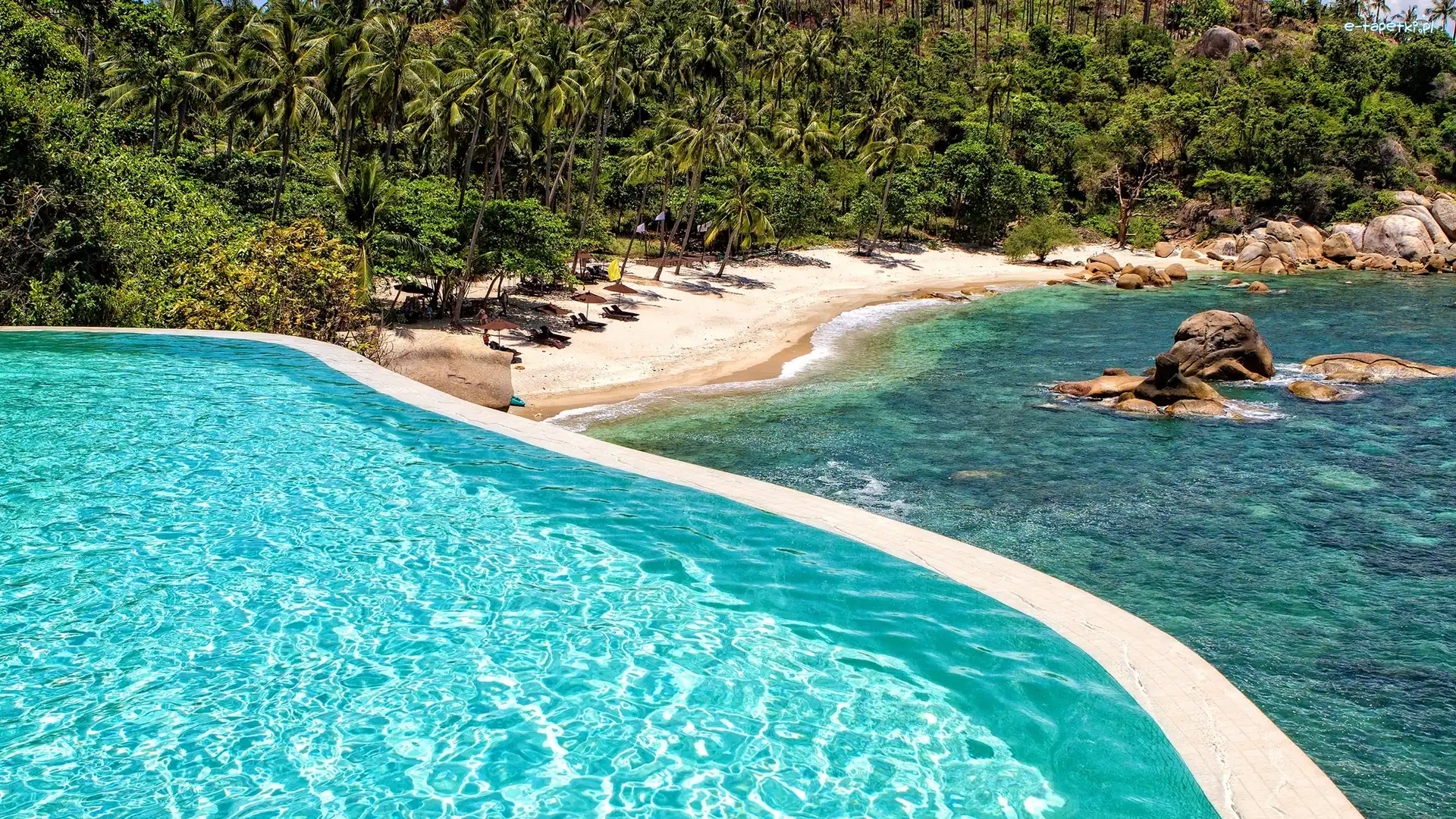 Tajlandia, Morze, Wyspa Ko Samui, Basen, Plaża