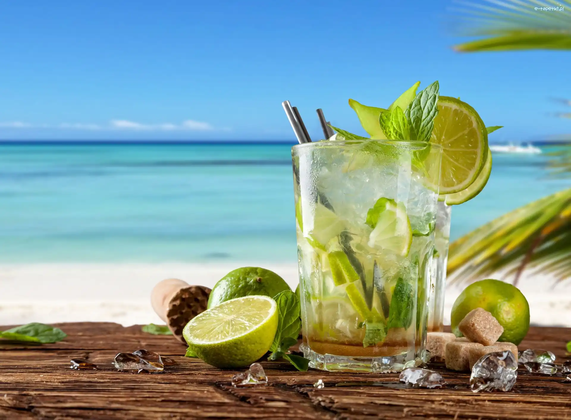 Lato, Limo Mojito, Drink, Limonki, Szklanka