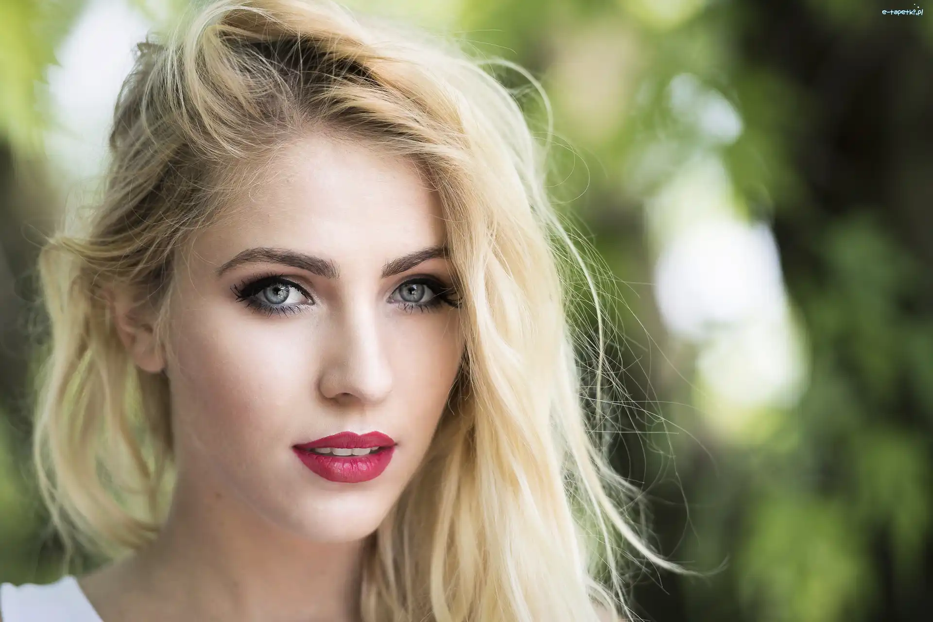 Blondynka, Makijaż, Kobieta