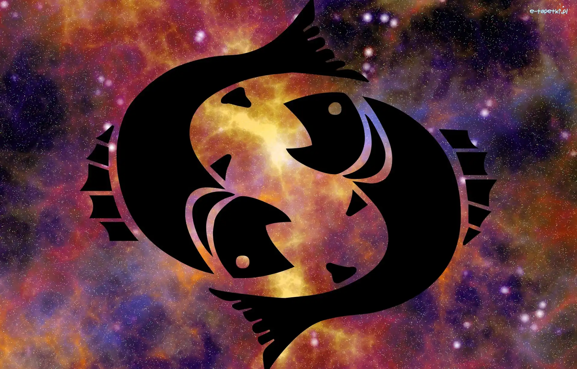 Ryby, Grafika, Kosmos, Znak zodiaku