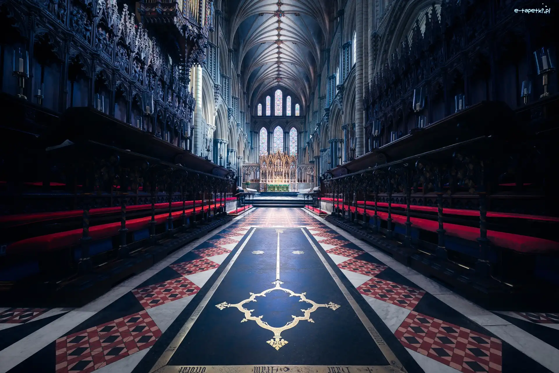 Ołtarz, Kościół Katedralny Świętej i Niepodzielnej Trójcy, Katedra, Nawa, Ely, Anglia
