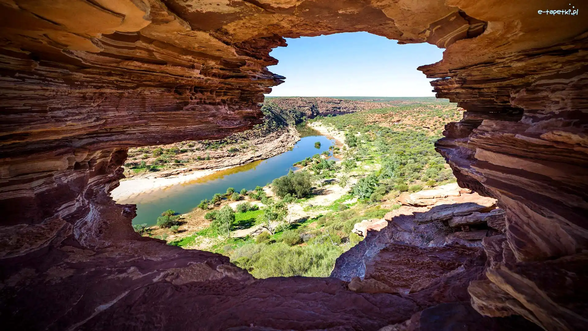 Park Narodowy Kalbarri, Skały, Rzeka Murchison, Australia