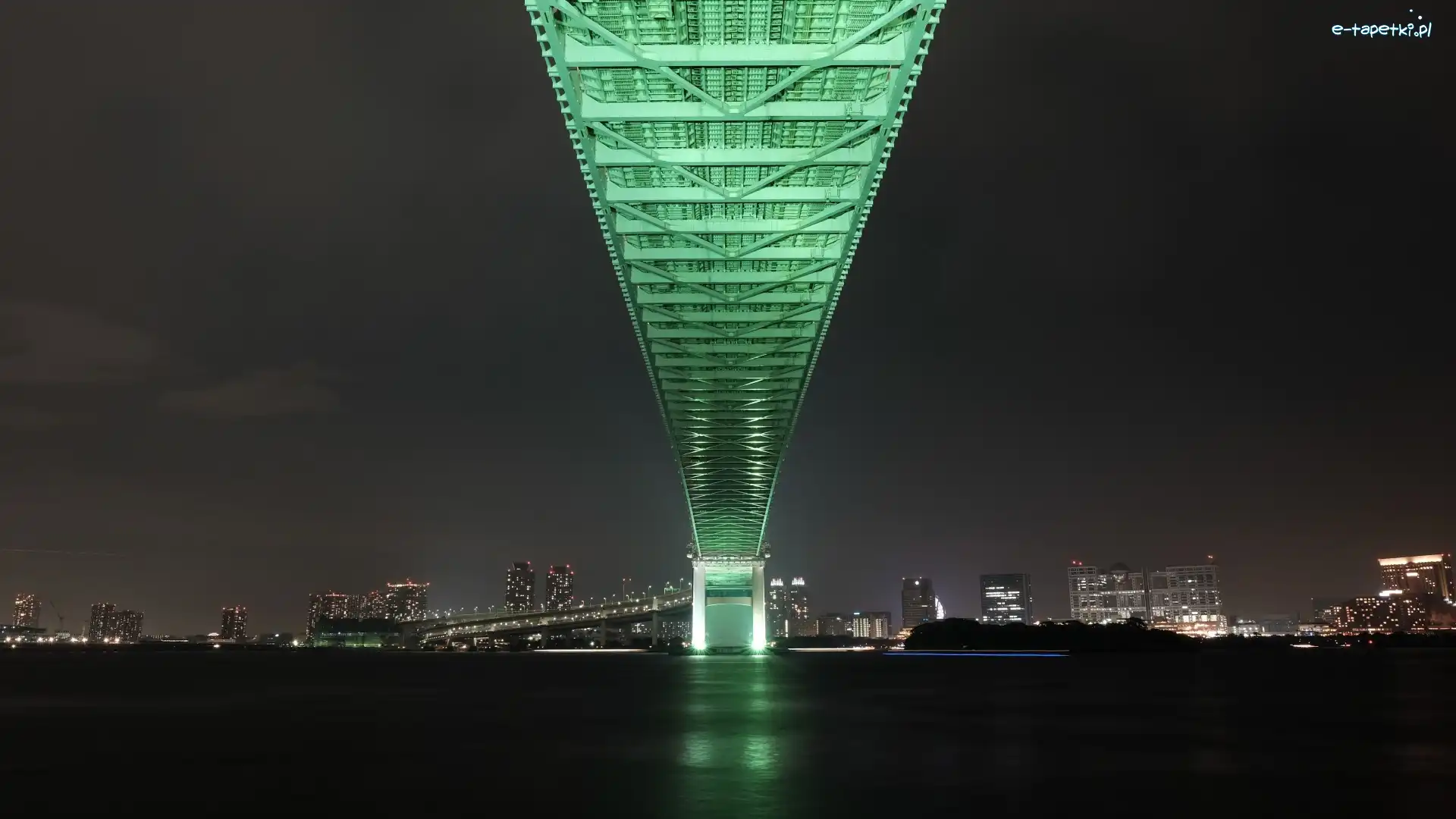 Tokio, Most Rainbow Bridge, Zatoka Tokijska, Japonia