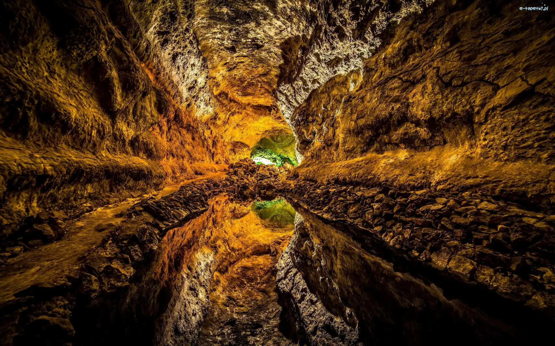 Jaskinia Cueva de los Verdes, Wyspa Lanzarote, Wyspy Kanaryjskie