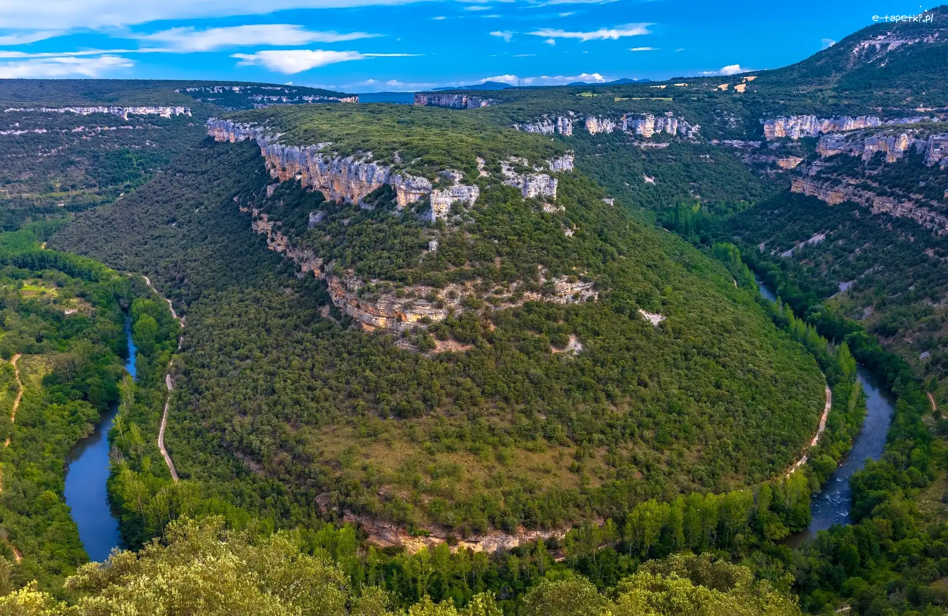 Góry Kantabryjskie, Skały, Rzeka Ebro, Hiszpania