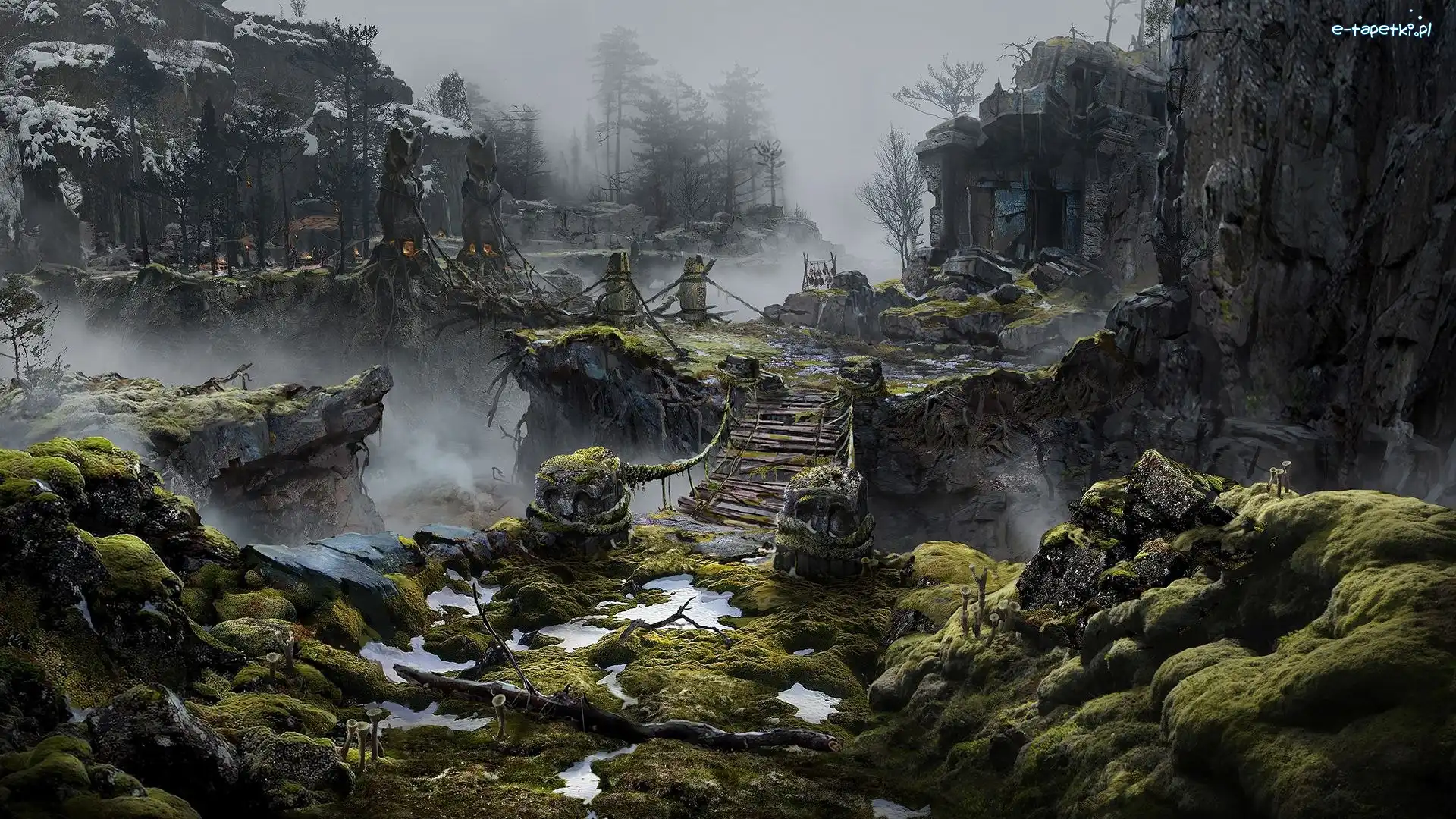 Gra, Sceneria, God of War, Most
, Skały