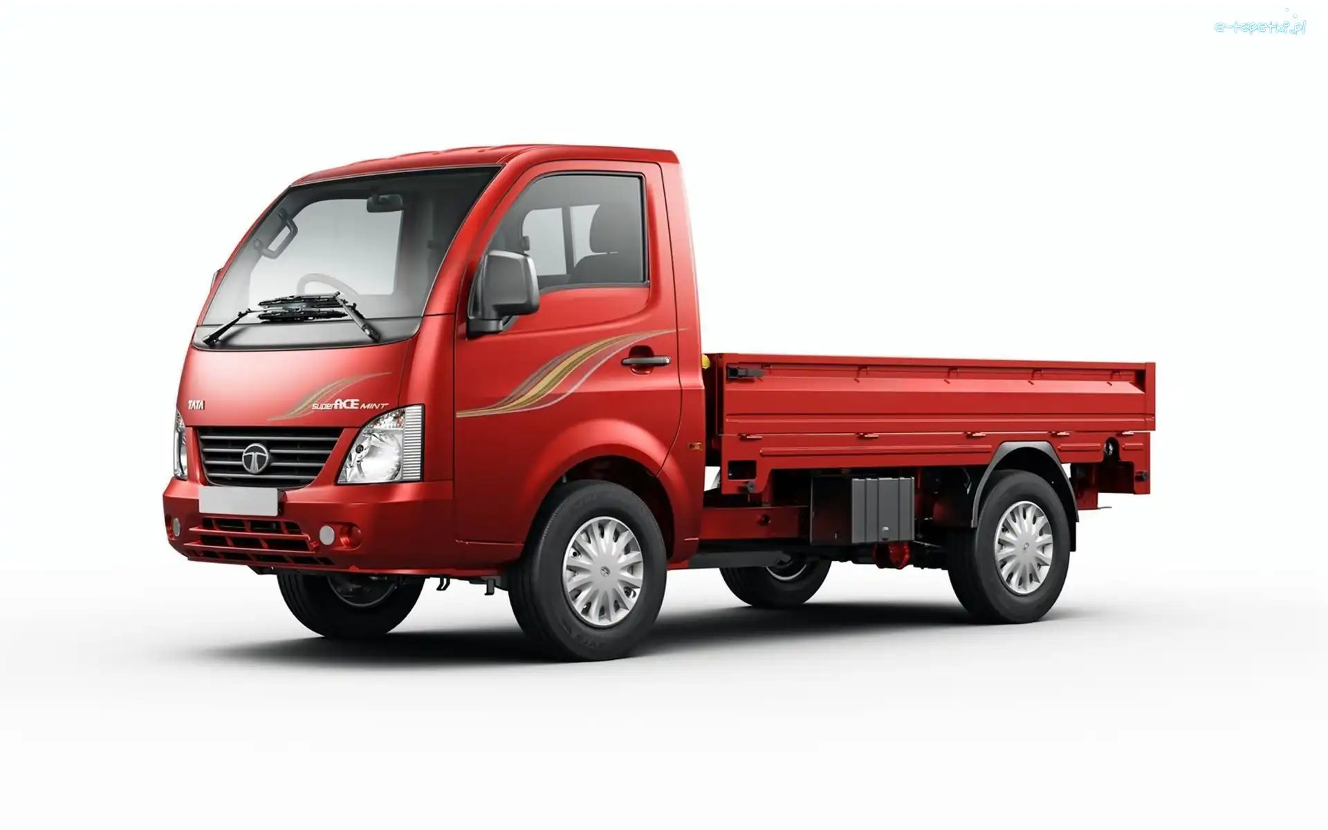2015, Tata Super Ace Mint Pickup Truck, Czerwony