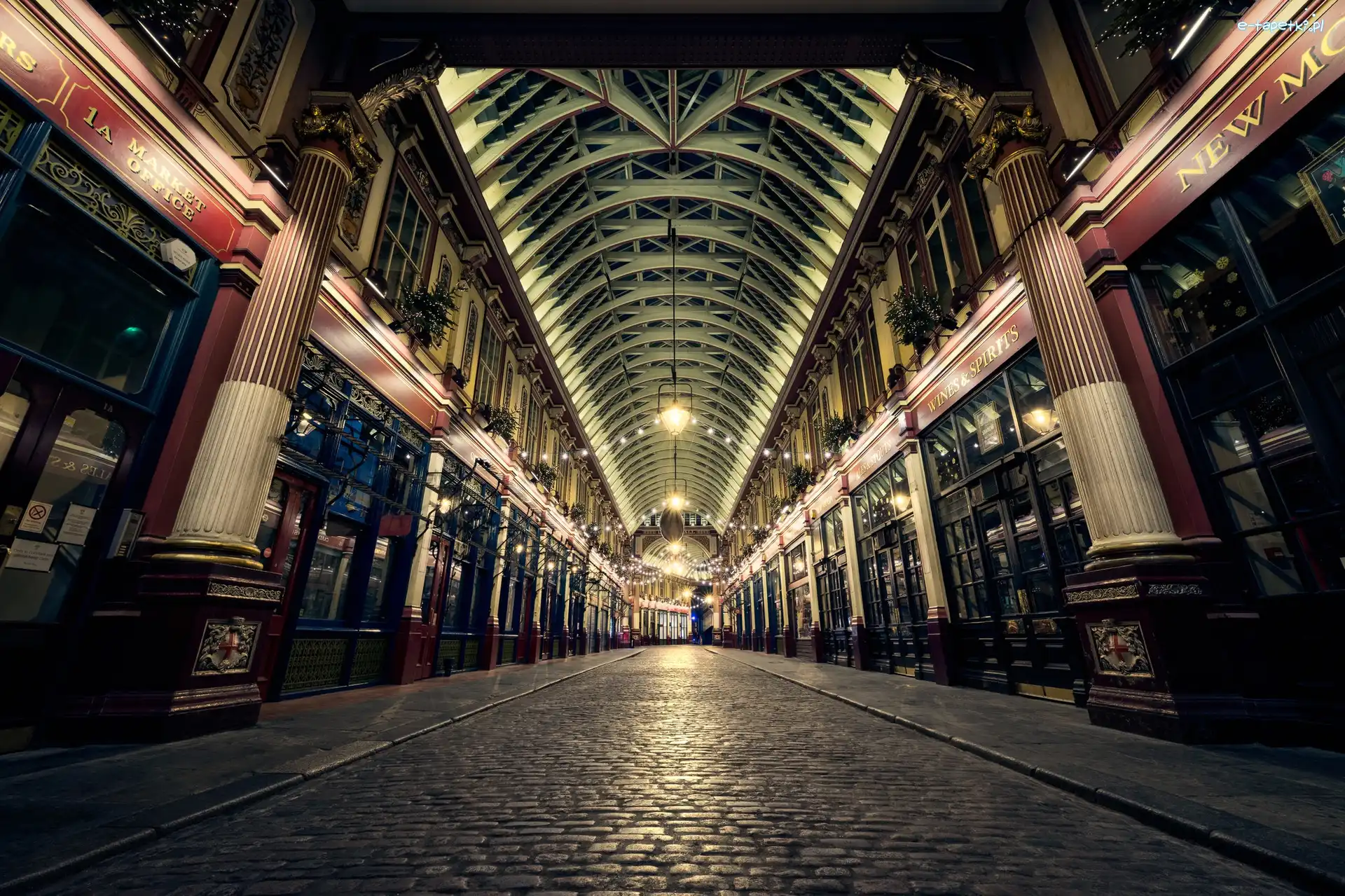 Sklepy, Leadenhall Market, Alejka, Bruk, Londyn, Anglia