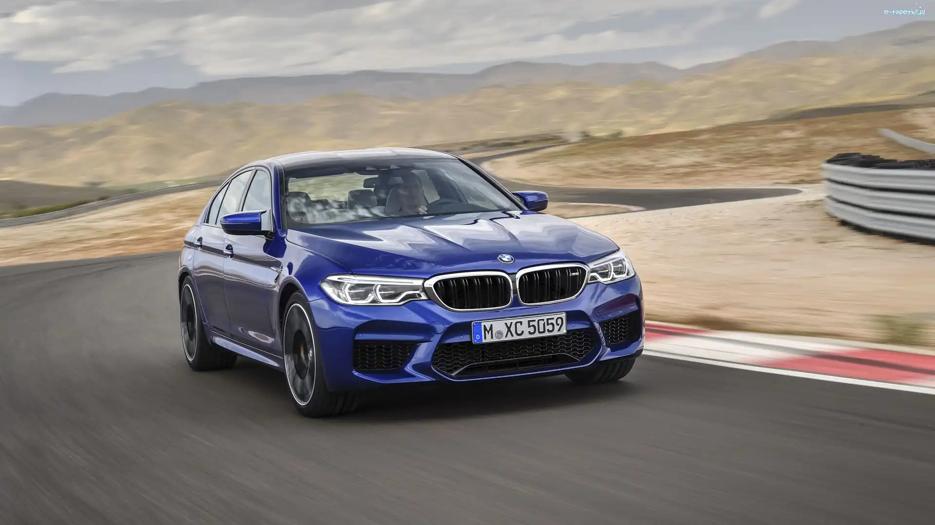 2018, BMW M5 F90, Niebieskie