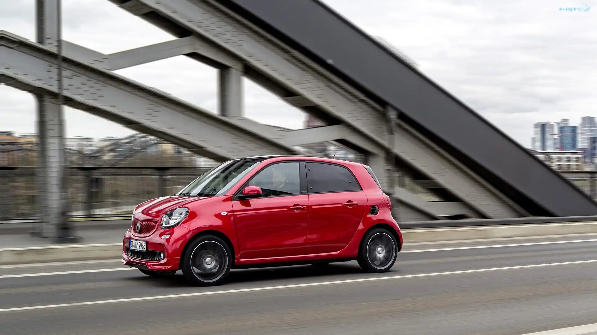 2017, Smart Forfour Brabus, Czerwony